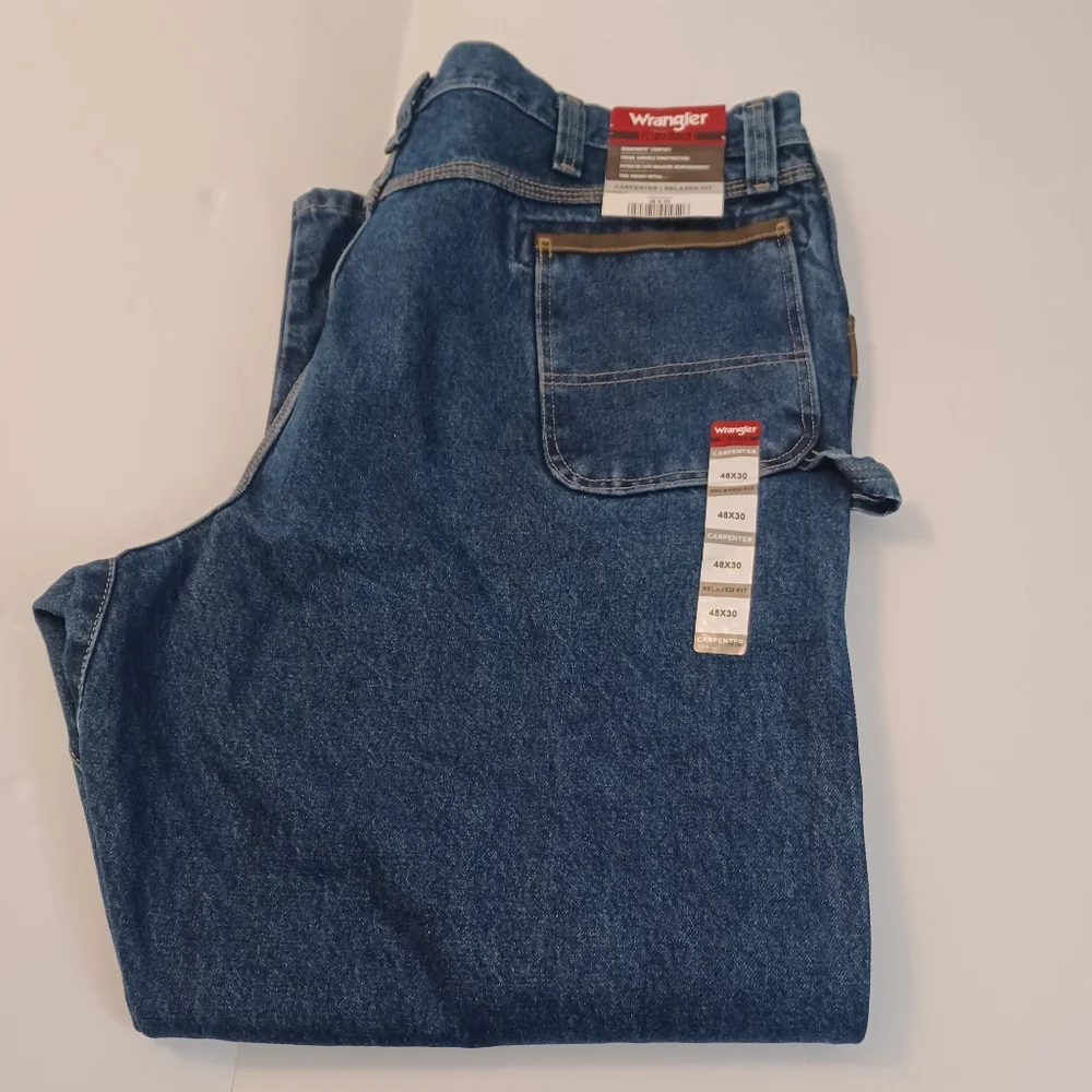 Wrangler Riggs Workwear Carpenter Relaxed Fit Men's Sz 48X30
